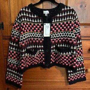 Cutest REPUBLIC CLOTHING Multi-Colored Sweater, Sz M